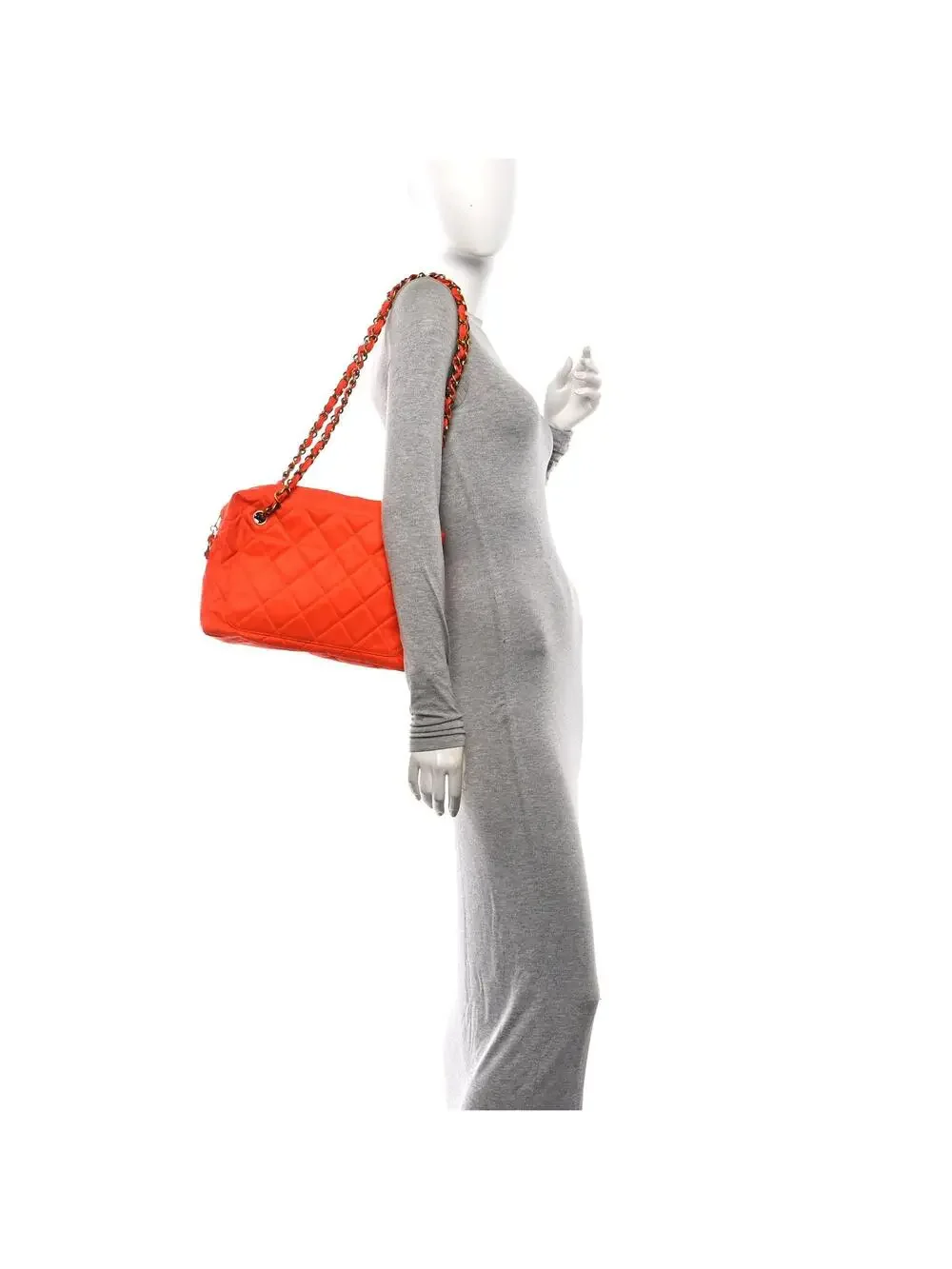 Chanel Quilted Camera Case Orange #286511C19B